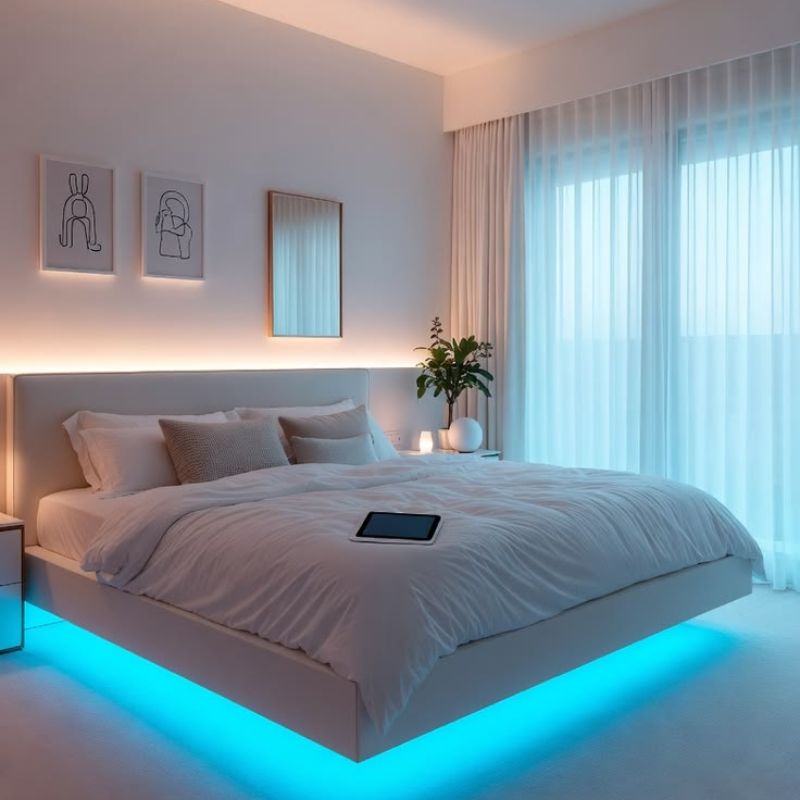 Giường ngủ bay là gì? Các mẫu giường bay hiện đại đáng mua? giuong-bay-co-led Giường ngủ bay là gì? Các mẫu giường bay hiện đại đáng mua?