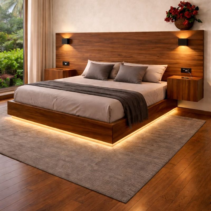 Giường ngủ bay là gì? Các mẫu giường bay hiện đại đáng mua? giuong-bay-go-tu-nhien Giường ngủ bay là gì? Các mẫu giường bay hiện đại đáng mua?