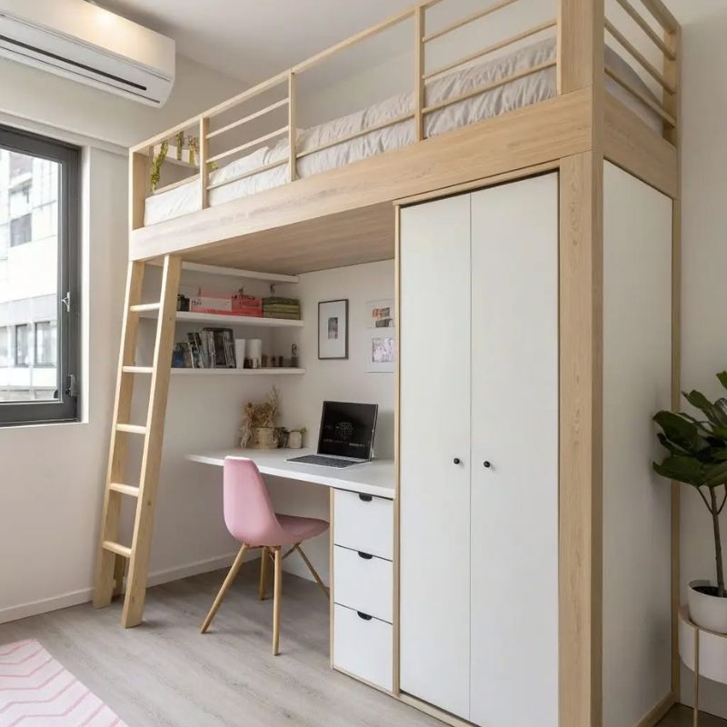Top 10 Mẫu Giường Tầng Kết Hợp Bàn Học Đa Năng, Tiện Lợi giuong-tang-co-ban-va-tu-quan-ao Top 10 Mẫu Giường Tầng Kết Hợp Bàn Học Đa Năng, Tiện Lợi