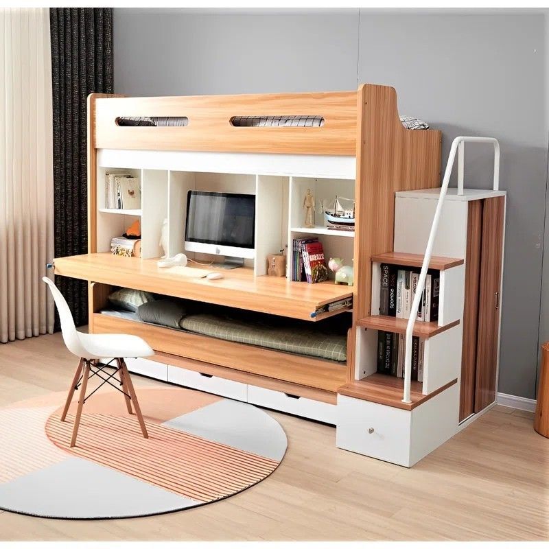 Top 10 Mẫu Giường Tầng Kết Hợp Bàn Học Đa Năng, Tiện Lợi giuong-tang-lien-ban-hien-dai Top 10 Mẫu Giường Tầng Kết Hợp Bàn Học Đa Năng, Tiện Lợi