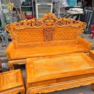 Salon Gỗ Phong Cách Hoàng Gia Tay 10 4 salon go hoang gia 2