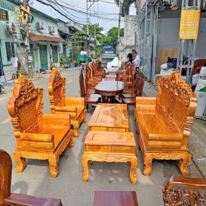salon gỗ hoàng gia