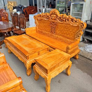 Salon Gỗ Phong Cách Hoàng Gia Tay 10 3 salon go hoang gia 4