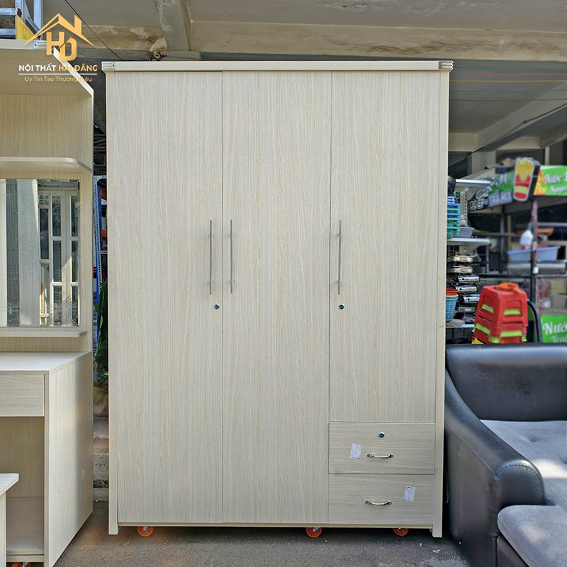 Tủ Quần Áo Gỗ MDF Lõi Xanh Có Hộc (Nhiều Mẫu) tu-3-canh-2 Tủ Quần Áo Gỗ MDF Lõi Xanh Có Hộc (Nhiều Mẫu)