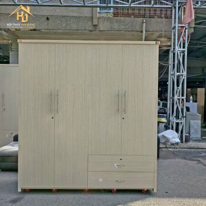 Tủ quần áo gỗ MDF 4 cánh có hộc