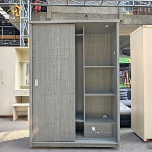 Tủ Quần Áo Cửa Lùa Vân Gỗ Xám 3 tu quan ao cua lua 5