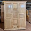 Tủ quần áo gỗ sồi nam 3 cánh