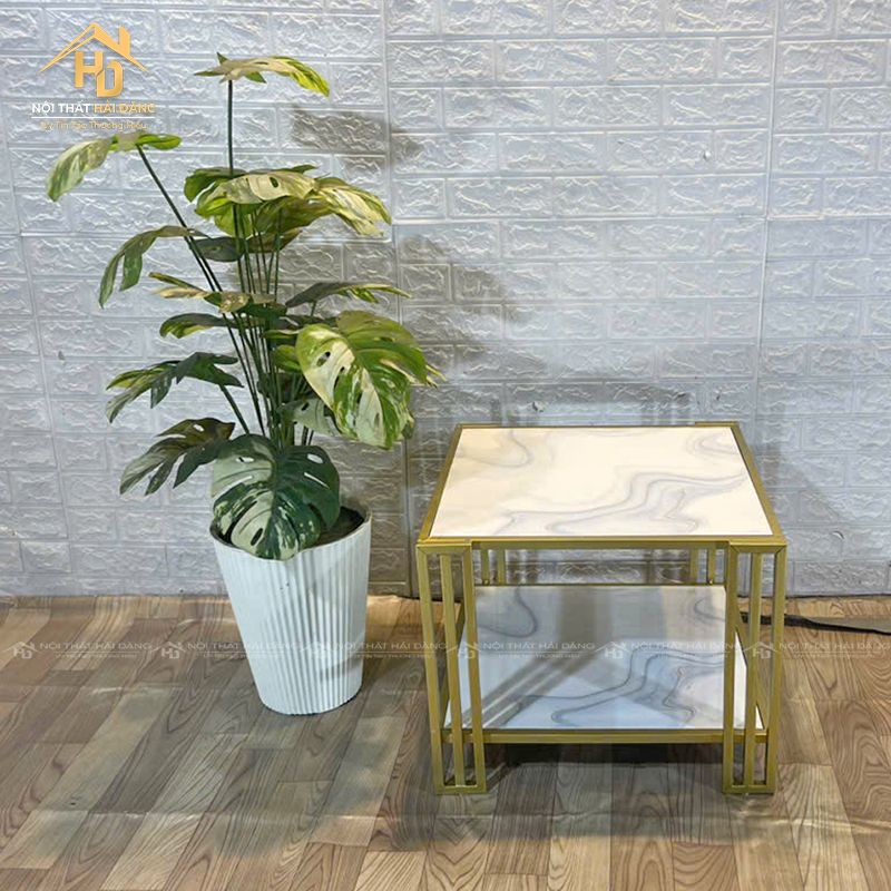 ban-sofa-vuong-mat-da Các mẫu bàn trà sofa vuông đẹp, độc đáo cho căn hộ