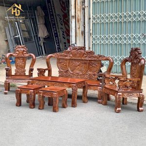 Bộ Salon Gỗ Chạm Phượng Sang Trọng 2 salon go cham phuong 1
