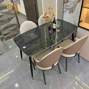 Bộ bàn ăn 4 ghế bọc nệm