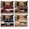 Bộ sofa phòng khách bọc da