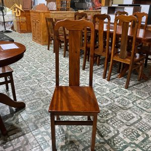 Ghế ăn gỗ tự nhiên lưng cao