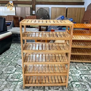 Kệ Giày Dép Gỗ 6 Tầng Đơn Giản 3 ke giay 6 tang 3