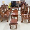 Bộ salon gỗ chạm nghê
