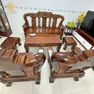 Bộ Salon Gỗ Chạm Nghê Sang Trọng 2 salon go 39