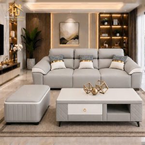 Bộ Sofa Phòng Khách Bọc Da Nhiều Màu Hiện Đại 3 sofa goc l 2m2 1