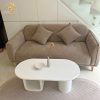 Sofa băng xám chân gỗ