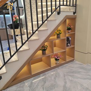 Kệ Trưng Bày Gầm Cầu Thang Hiện Đại 2 tu cau thang gam cau 1