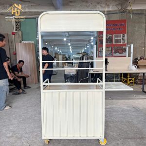 Xe Cafe Di Động Tích Hợp Bàn Gấp Tiện Lợi 3 xe cf 4