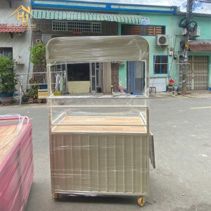 Xe Cafe Di Động Tích Hợp Bàn Gấp Tiện Lợi (Nhiều Màu) 6 xe cf 8