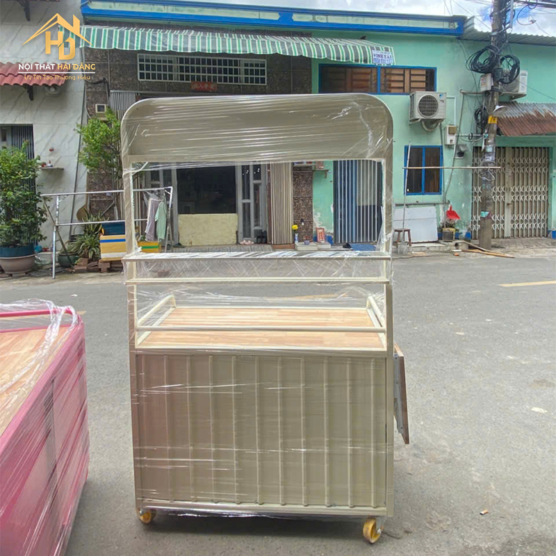 Xe Cafe Di Động Tích Hợp Bàn Gấp Tiện Lợi (Nhiều Màu) xe-cf-8 Xe Cafe Di Động Tích Hợp Bàn Gấp Tiện Lợi (Nhiều Màu)