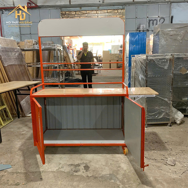 Xe Cafe Di Động Tích Hợp Bàn Gấp Tiện Lợi (Nhiều Màu) xe-cf-moi-4 Xe Cafe Di Động Tích Hợp Bàn Gấp Tiện Lợi (Nhiều Màu)