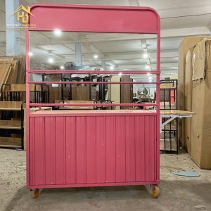 Xe Cafe Di Động Tích Hợp Bàn Gấp Tiện Lợi (Nhiều Màu) 10 xe cf moi 5
