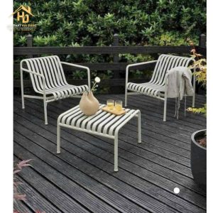 Bàn ghế cafe sân vườn uốn cong