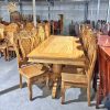 Bộ bàn ăn vuông 8 ghế