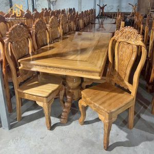 Bộ Bàn Ăn Vuông 8 Ghế Sang Trọng 3 bo ban an vuong 8 ghe 4