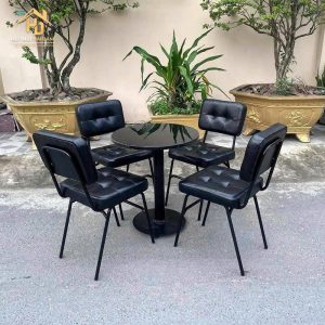 Bộ bàn ghế cafe lotte vuông