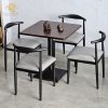 Bộ bàn ghế Bull cafe sắt lót nệm