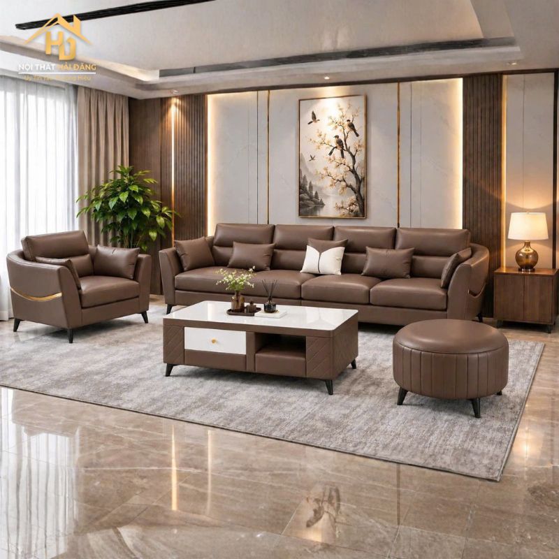 Bộ Sofa Băng Dài 2m8 Kết Hợp Ghế Đơn Hiện Đại bo-sofa-da-ban-tra-chu-nhat-2 Bộ Sofa Băng Dài 2m8 Kết Hợp Ghế Đơn Hiện Đại