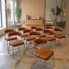Ghế cafe tựa cong bọc nệm
