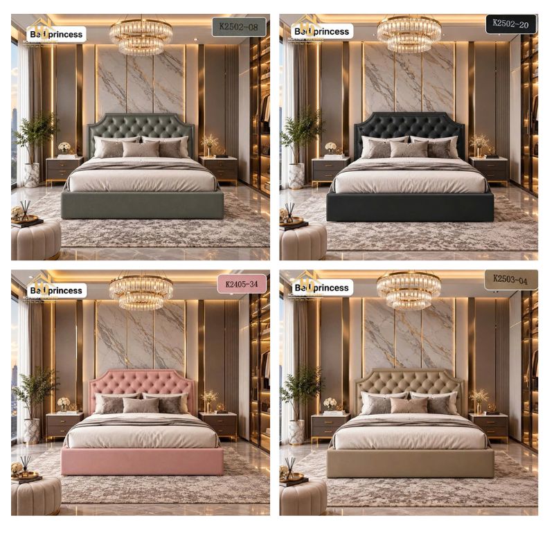 giuong ngu boc nem Giường ngủ bọc nệm đầu giường rút nút