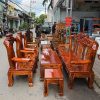 Bộ salon gỗ tay 12 chạm rồng