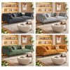 Ghế sofa phòng khách tay vịn bo cong
