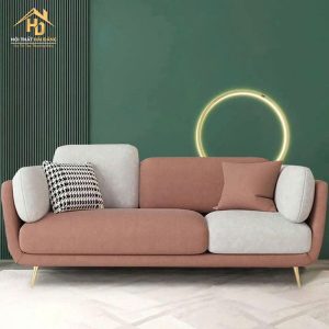 Sofa Băng Bọc Vải Phối Màu Xinh Xắn 4 sofa boc vai 24