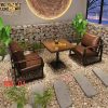Bộ sofa cafe đơn kết hợp bàn mâm