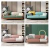 Sofa băng bọc vải phối màu