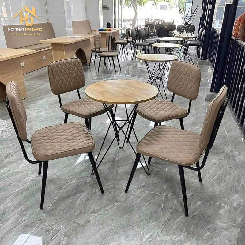 Bàn Ghế Cafe Bọc Nệm Hình Quả Trám ban-ghe-cafe-boc-nem-lung-tram Bàn Ghế Cafe Bọc Nệm Hình Quả Trám