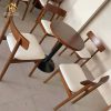 Bộ bàn cafe tròn chân mâm 4 ghế