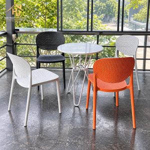 bàn ghế cafe nhựa đúc