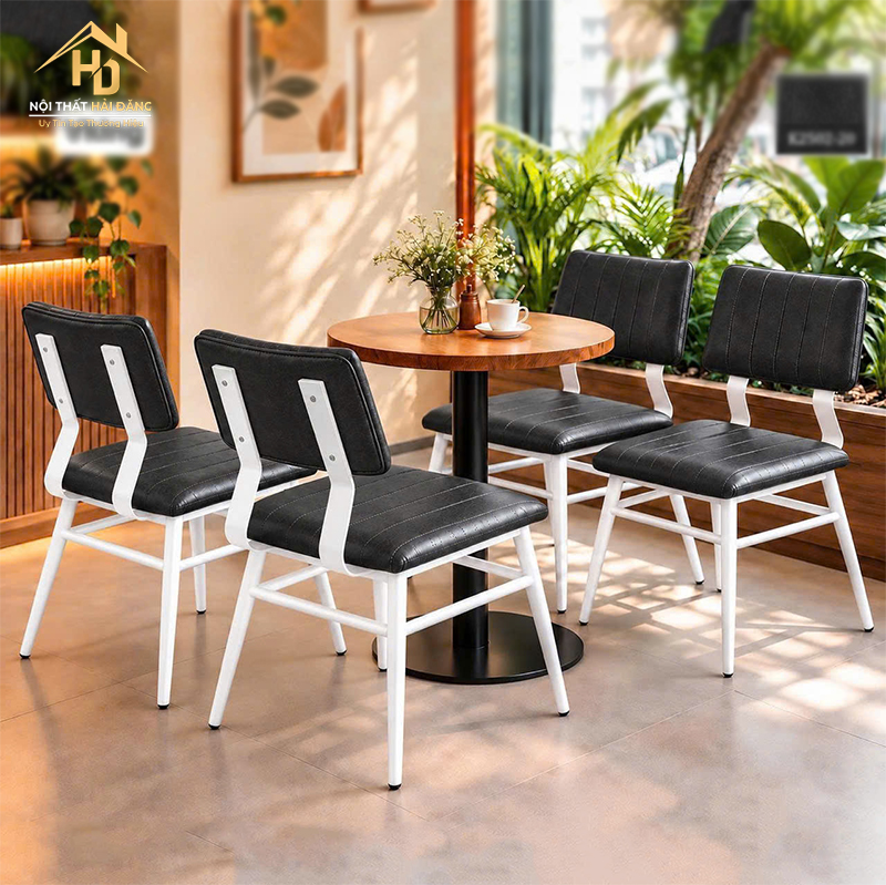 Bộ Bàn Ghế Cafe Vking Bọc Da (Nhiều Màu) ban-ghe-cafe-vking-4 Bộ Bàn Ghế Cafe Vking Bọc Da (Nhiều Màu)