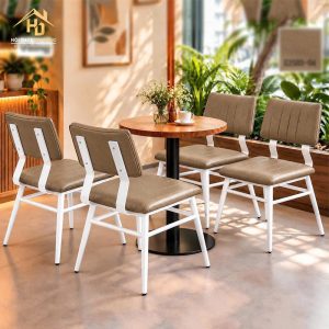 Bộ Bàn Ghế Cafe Vking Bọc Da (Nhiều Màu) 6 ban ghe cafe vking 5