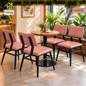 Bộ Bàn Ghế Cafe Vking Bọc Da (Nhiều Màu) 3 ban ghe cafe vking 7