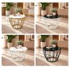 Bàn sofa Tulip chân kim loại