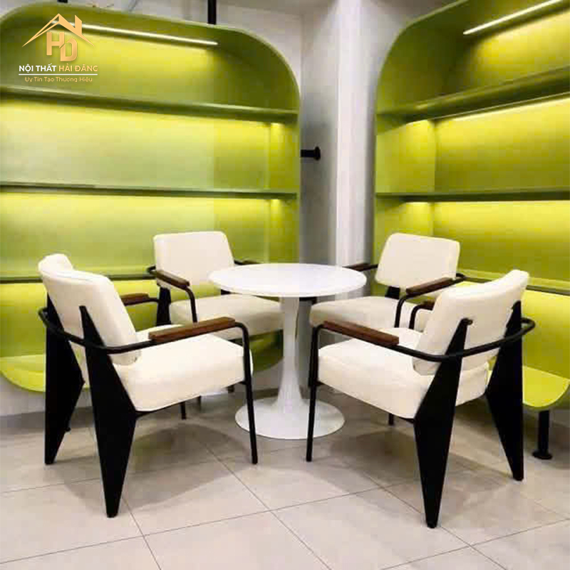 Bộ Bàn Ghế Cafe Napa Nệm Trắng ghe-cafe-napa Bộ Bàn Ghế Cafe Napa Nệm Trắng