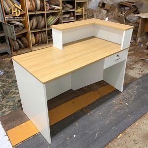 Quầy Lễ Tân Gỗ MDF Có Ngăn Kéo 3 quay 3