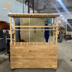 Quầy cafe gỗ di động